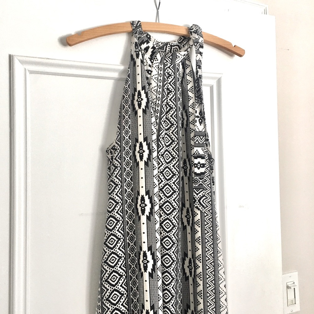 Collective Concepts halterneck aztec mini dress